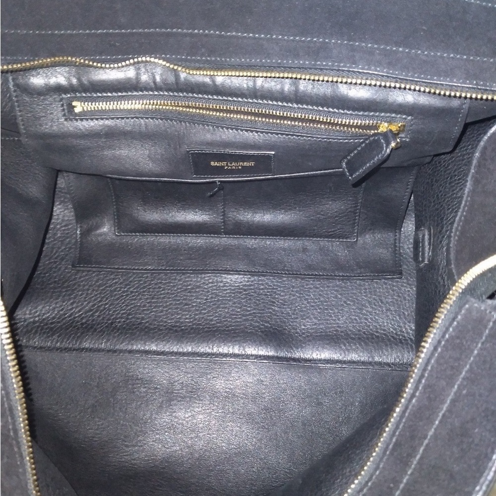 Saint Laurent Suede Cabas Handbag - Picture 5 of 7